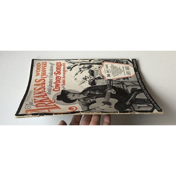 Vintage 1932 Cole Cowboy Song Book Sheet Music Arkansas Woodchopper Yodel Guitar - Picture 9 of 11